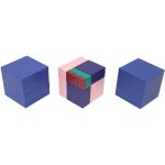 Cubos de colores para aprendizaje Montessori.