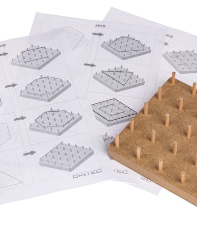 Tablero con instrucciones de construcción