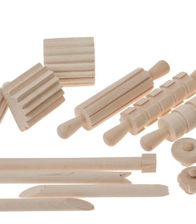 12 ÚTILES DE MADERA PARA MODELAR Y Estampar